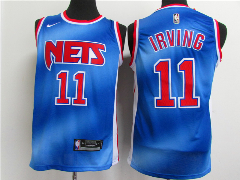 Men Brooklyn Nets #11 Irving blue Home Stitched NBA Jersey->brooklyn nets->NBA Jersey